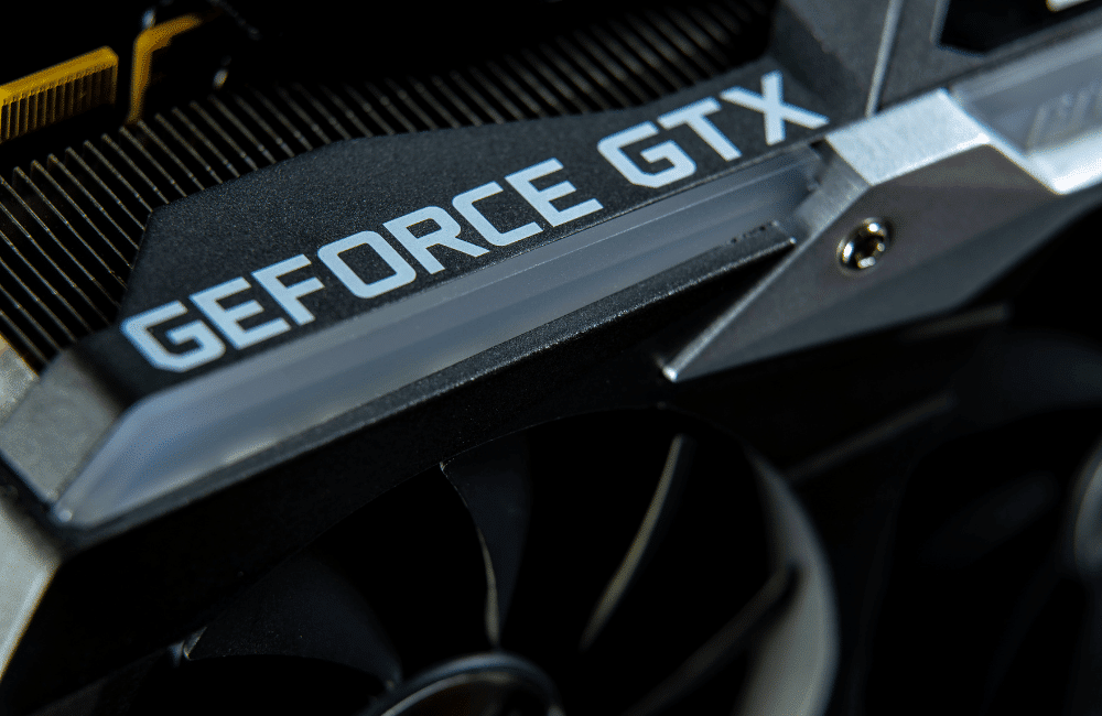 an illustration of a GeForce GTX for the best gaming laptop.