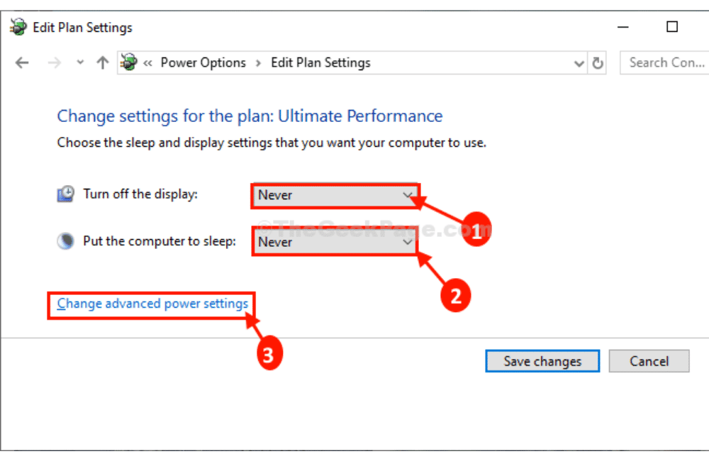 a screenshot of a power settings to optimize the performance of your gaming laptop.