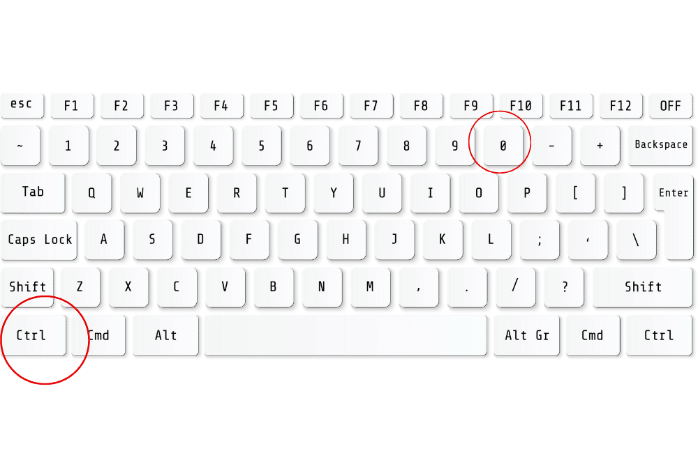 an illustration of a keyboard highlighting the keys which help to Rotate Camera in Sims 4 on Laptop.